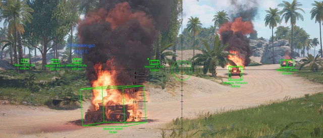War Thunder Aimbot Cheat Guide: cannons, MGs and ATGMs — War Thunder hack gameplay screenshot